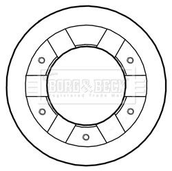 BORG & BECK Тормозной диск BBD5291